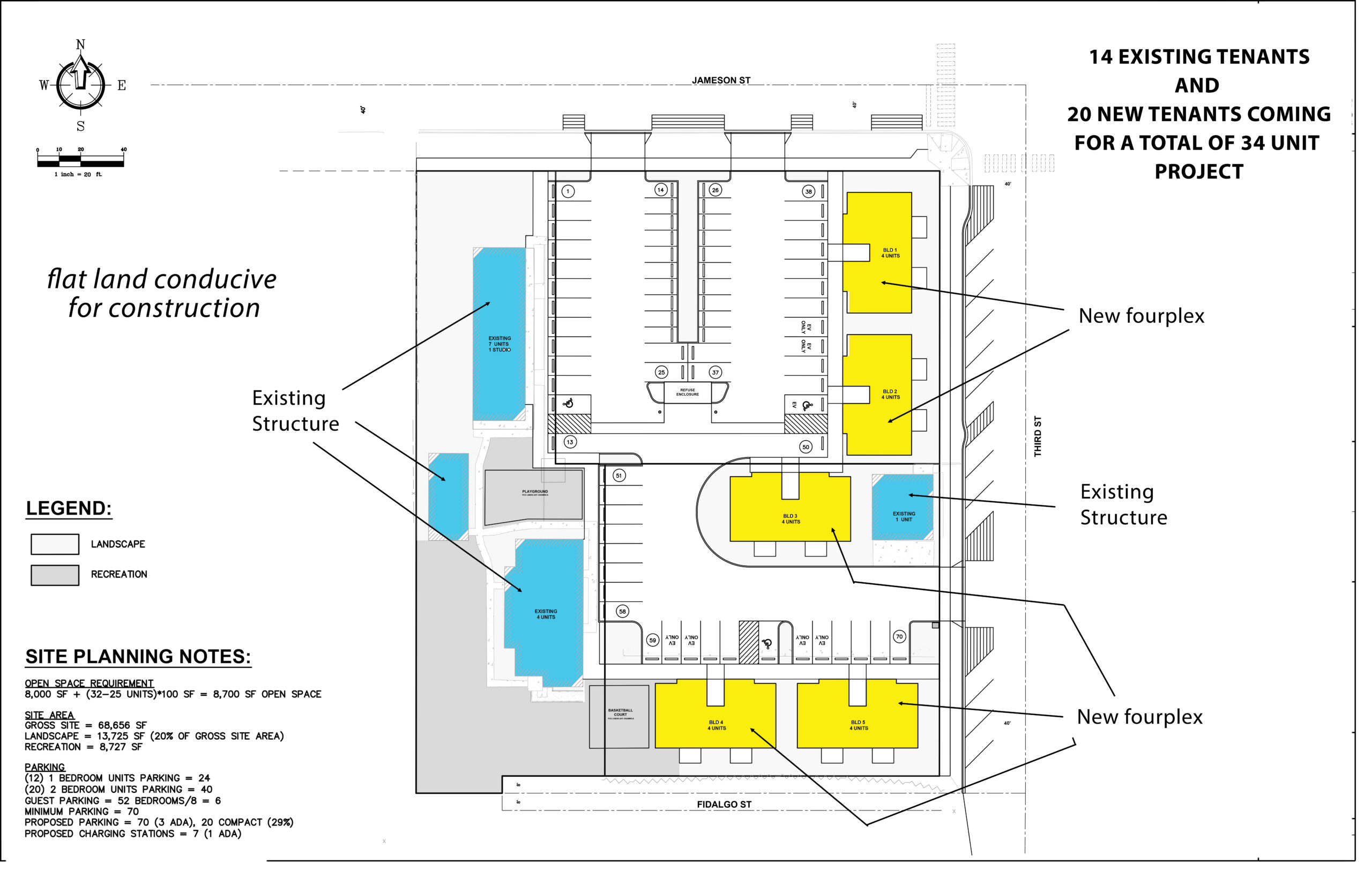 plot plan proposed n existing